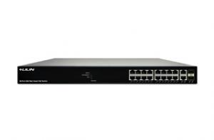 16-Port Web Smart GbE PoE+ Switch